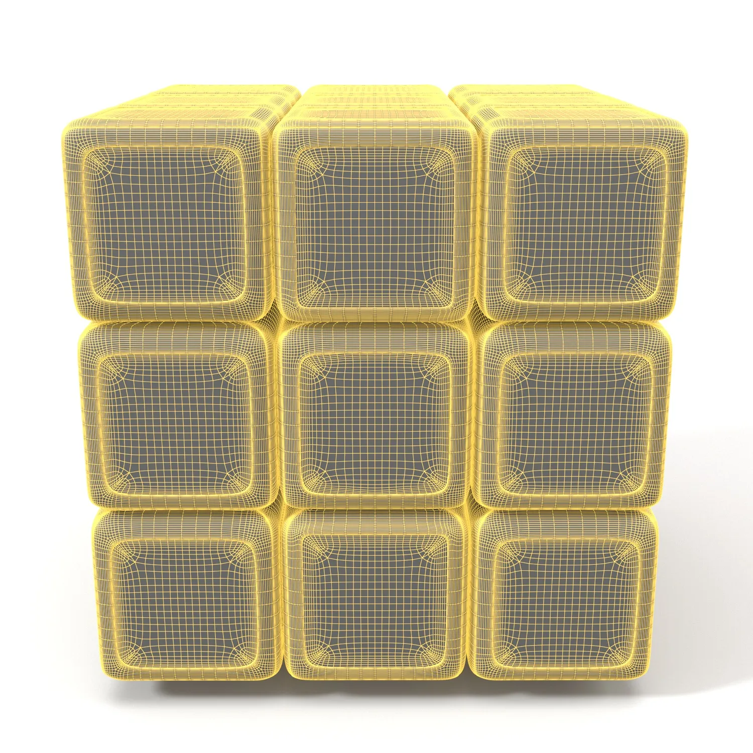 Rubiks Cube The Original Cube 3d Puzzle PBR 3D Model_07
